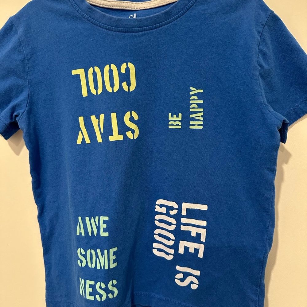 Blue Graphic Kids T-Shirt